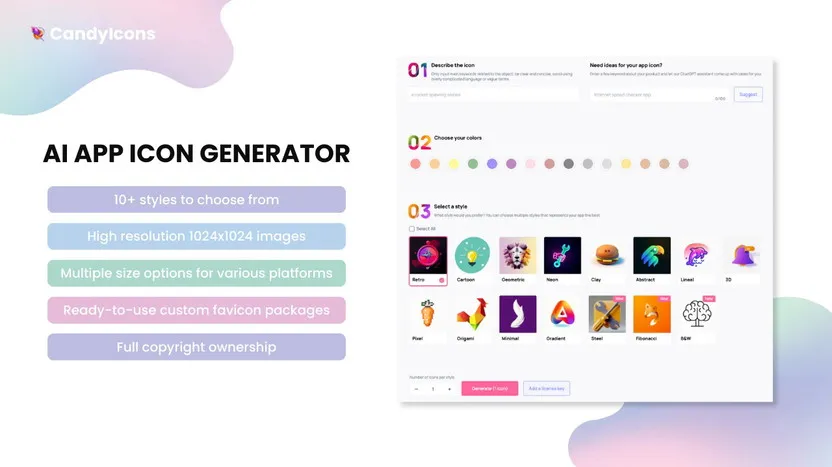 What is The Best App Icon Generator: Candyicons AI Review