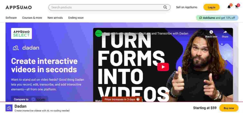 Dadan Lifetime Deal Review-Create Interactive Videos With Ai, No Coding Needed