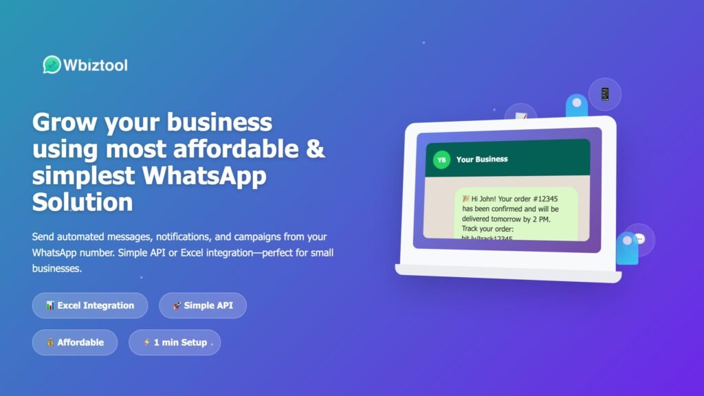 Wbiztool-Automate Whatsapp Messaging at Scale