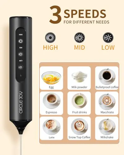 CIRCLE JOY Handheld Milk Frother Reviews