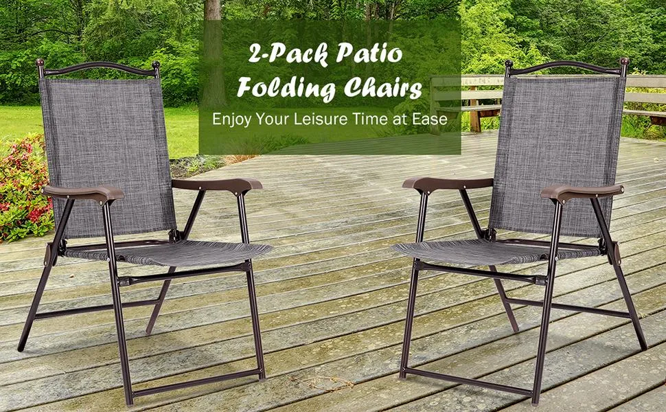 GIANTEX Folding Patio Chairs